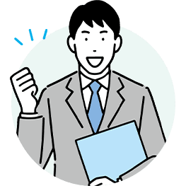笑顔の税理士のイラスト